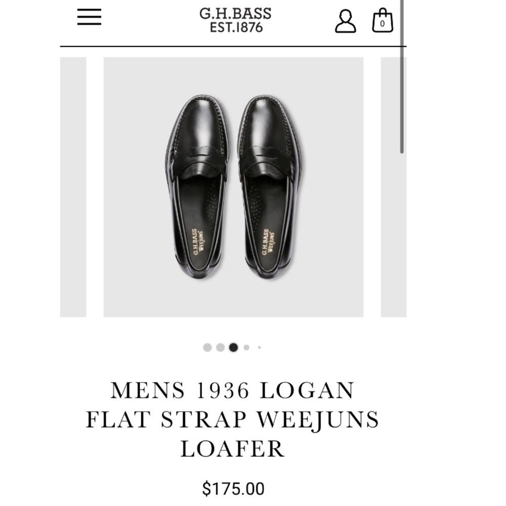 Weejuns GU Bass & Co est. 1876 : men’s 1936 Logan Flat Strap Loafer